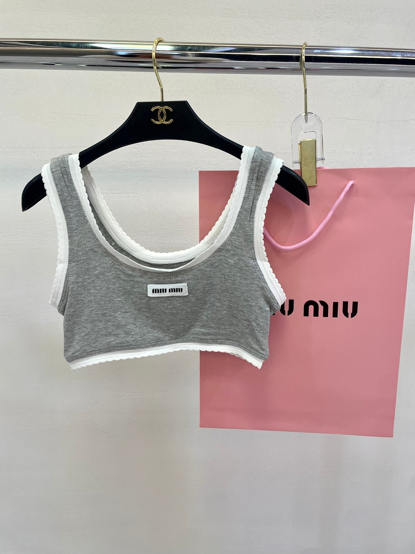 New stylish two-piece swimsuit with an elegant and sophisticated design.