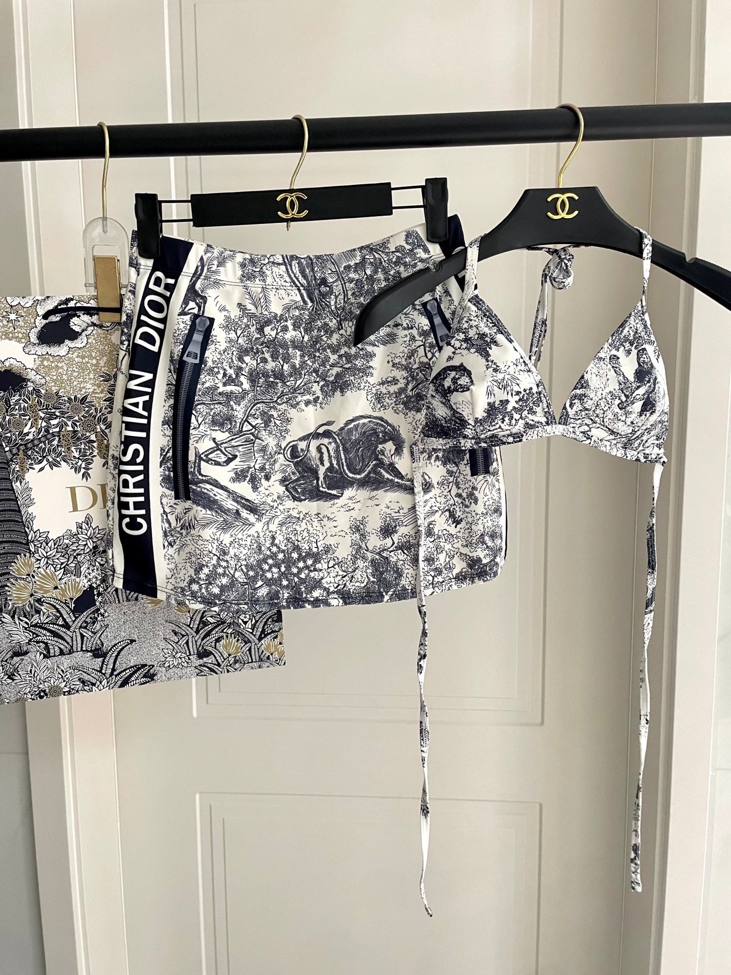 New stylish three-piece swimsuit