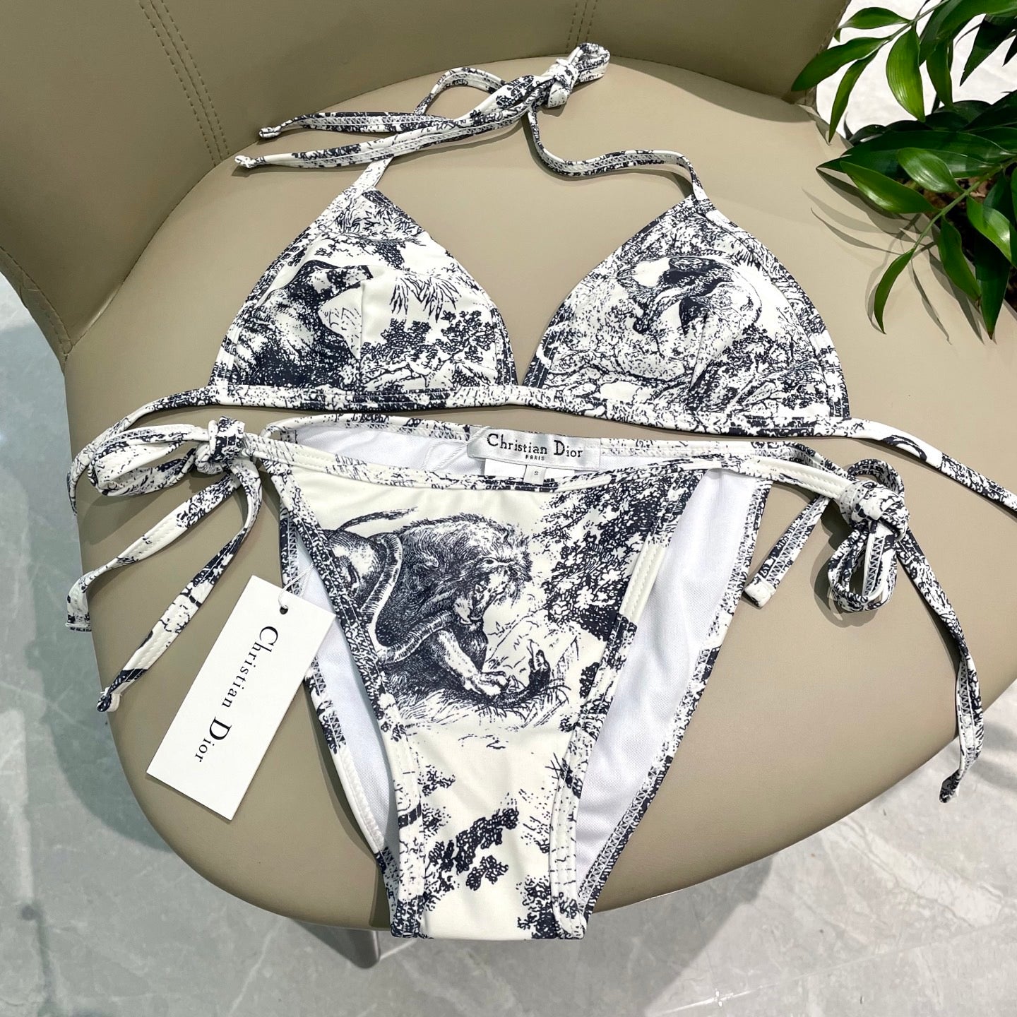 New stylish three-piece swimsuit