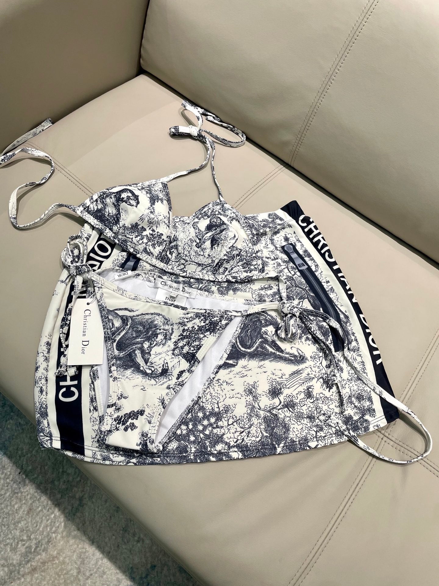 New stylish three-piece swimsuit