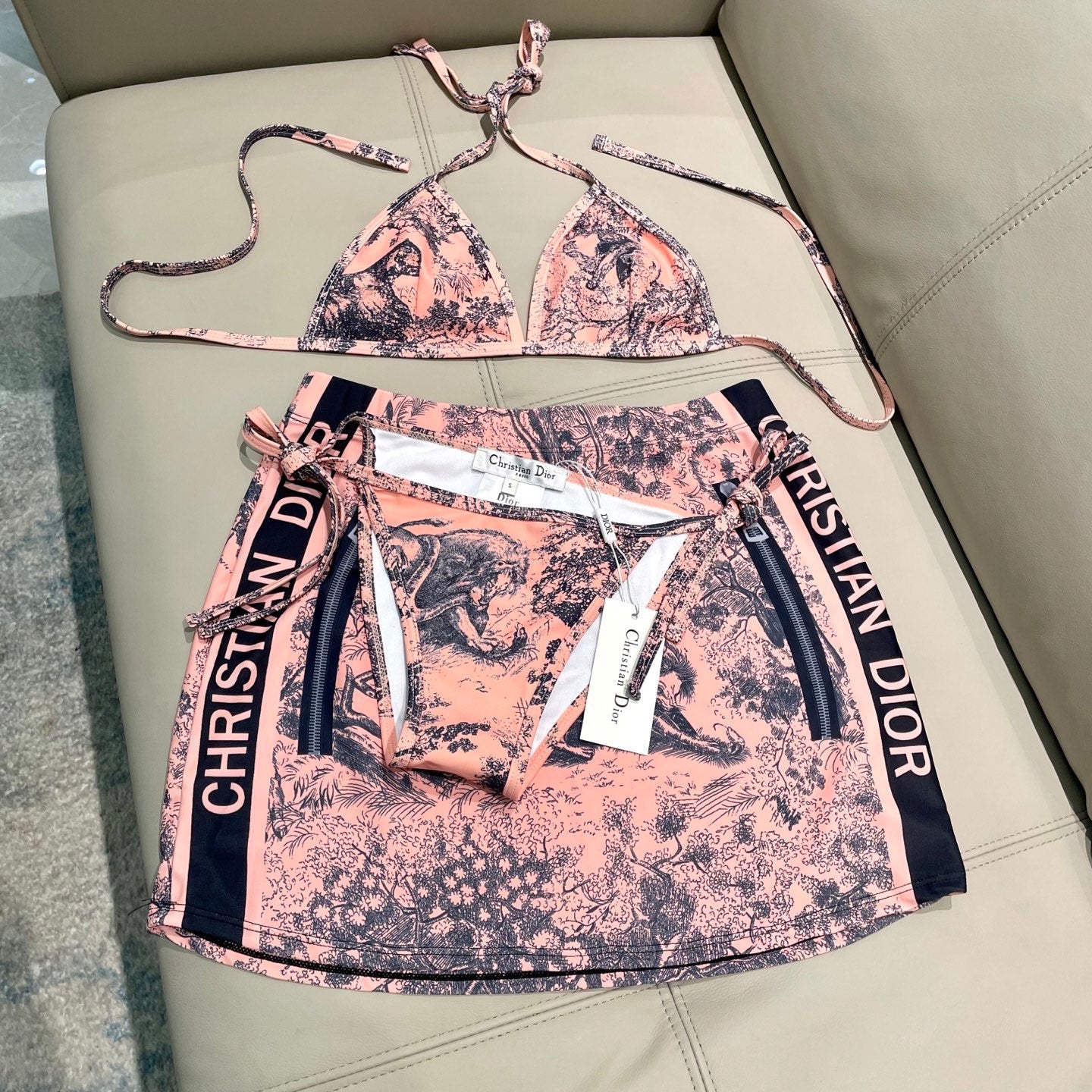 New stylish three-piece swimsuit