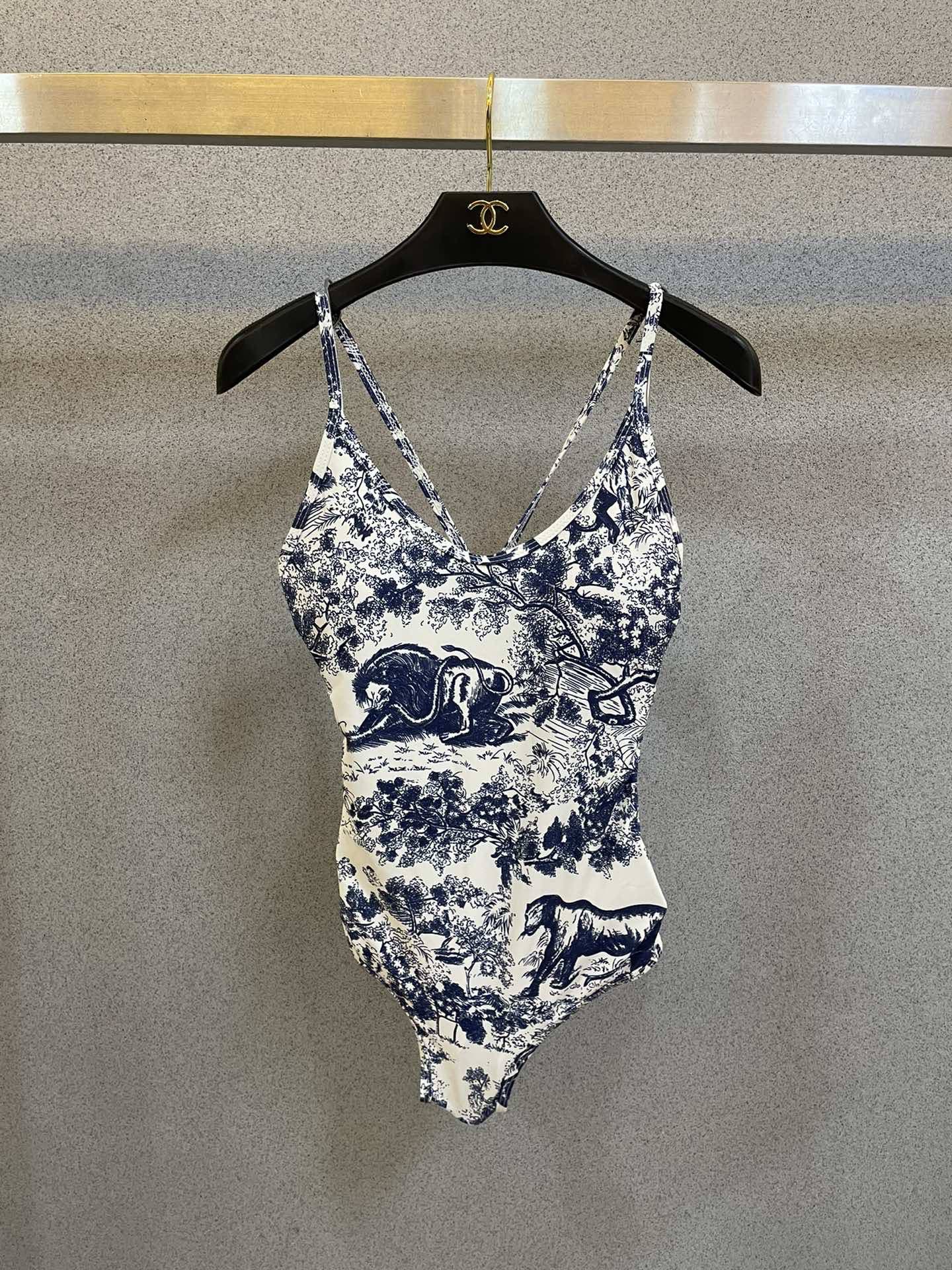 Classic one-piece swimsuit