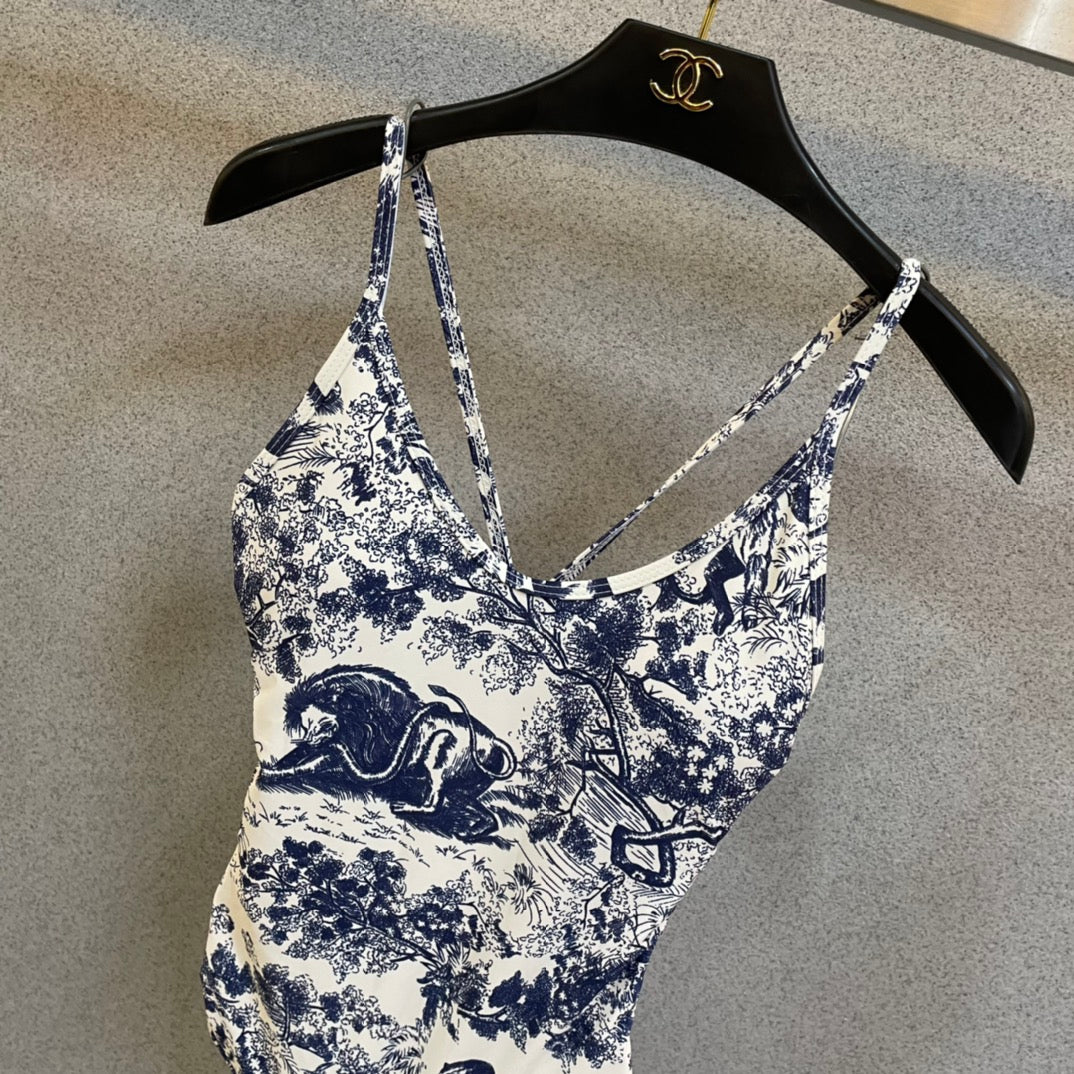 Classic one-piece swimsuit