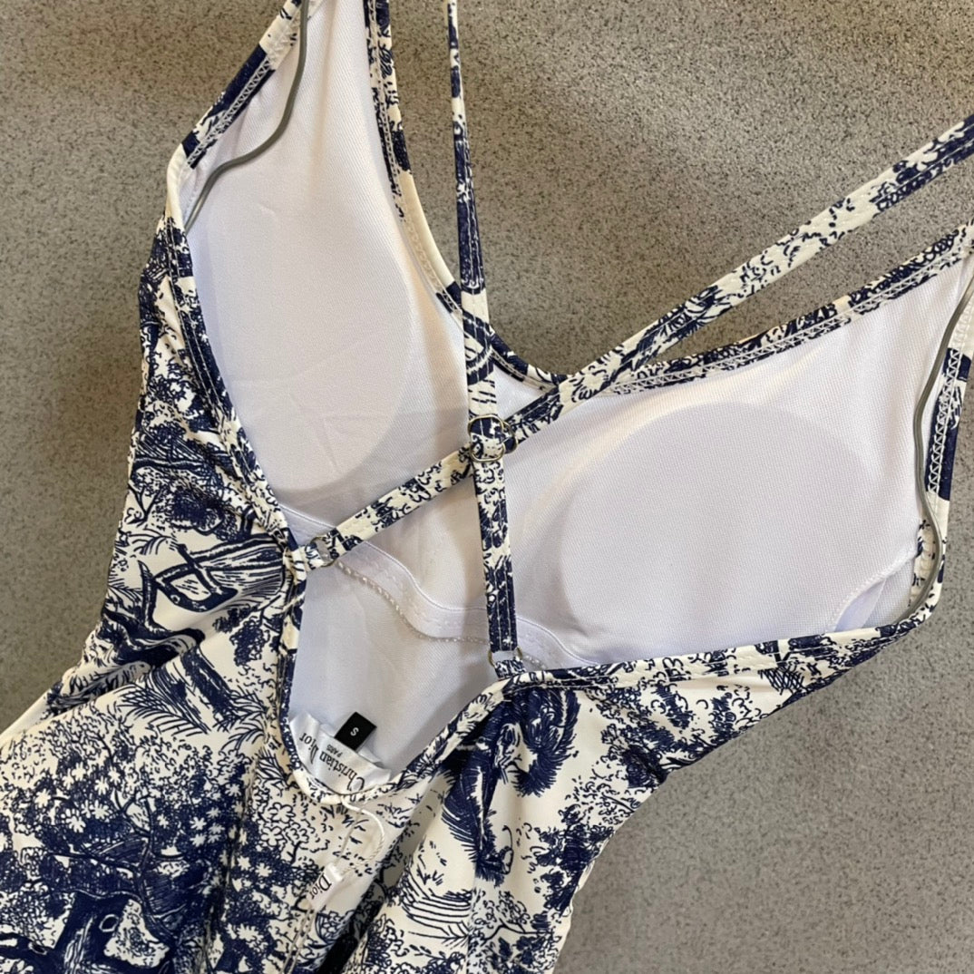 Classic one-piece swimsuit