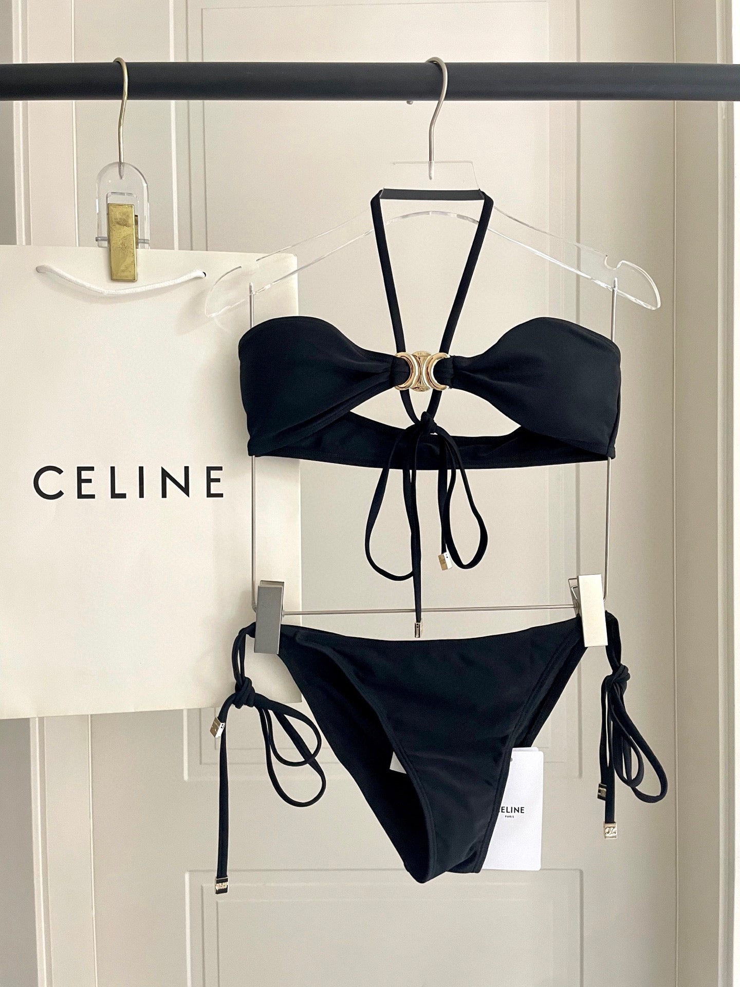 Celine's new two-piece swimsuit