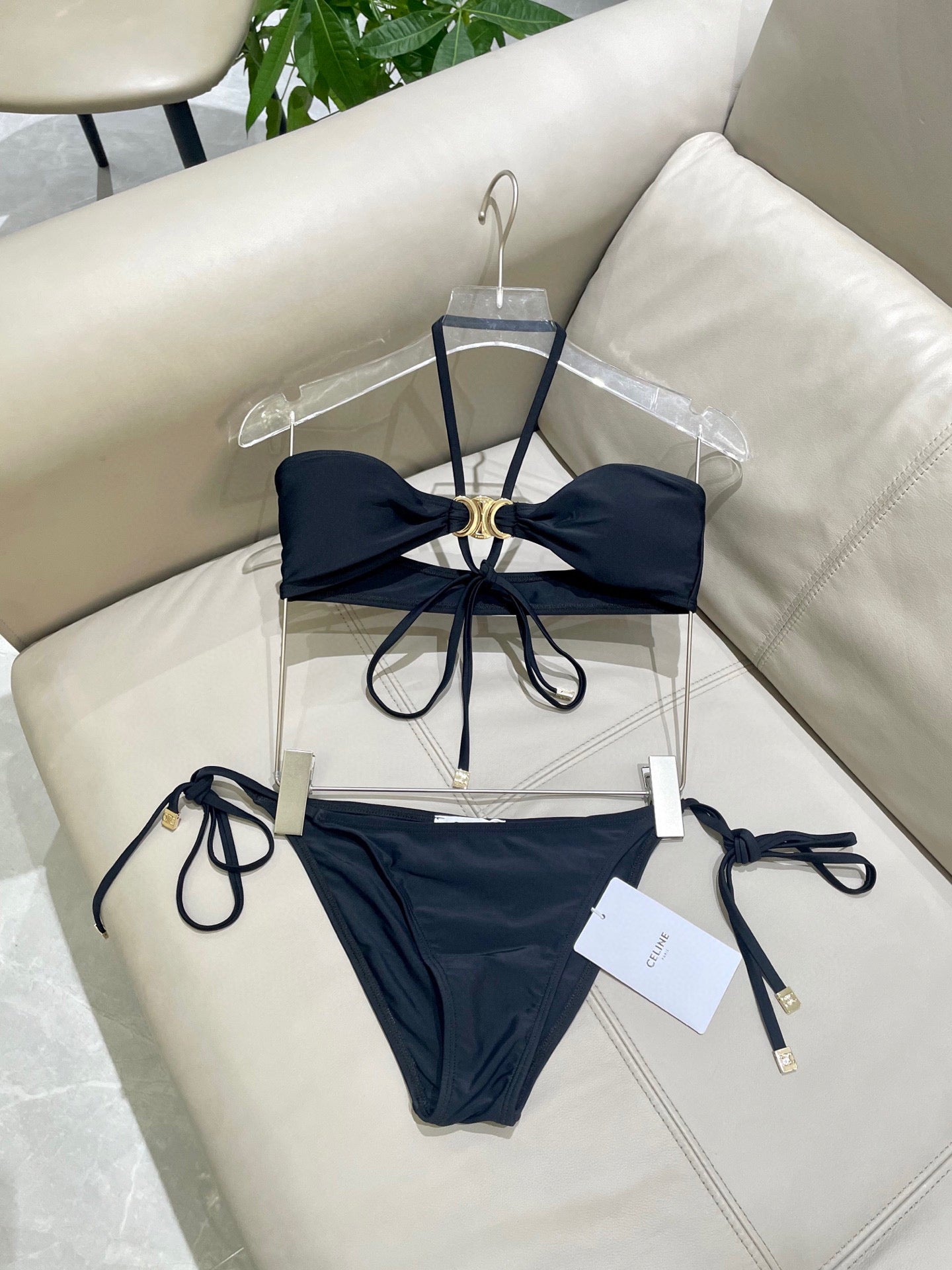 Celine's new two-piece swimsuit