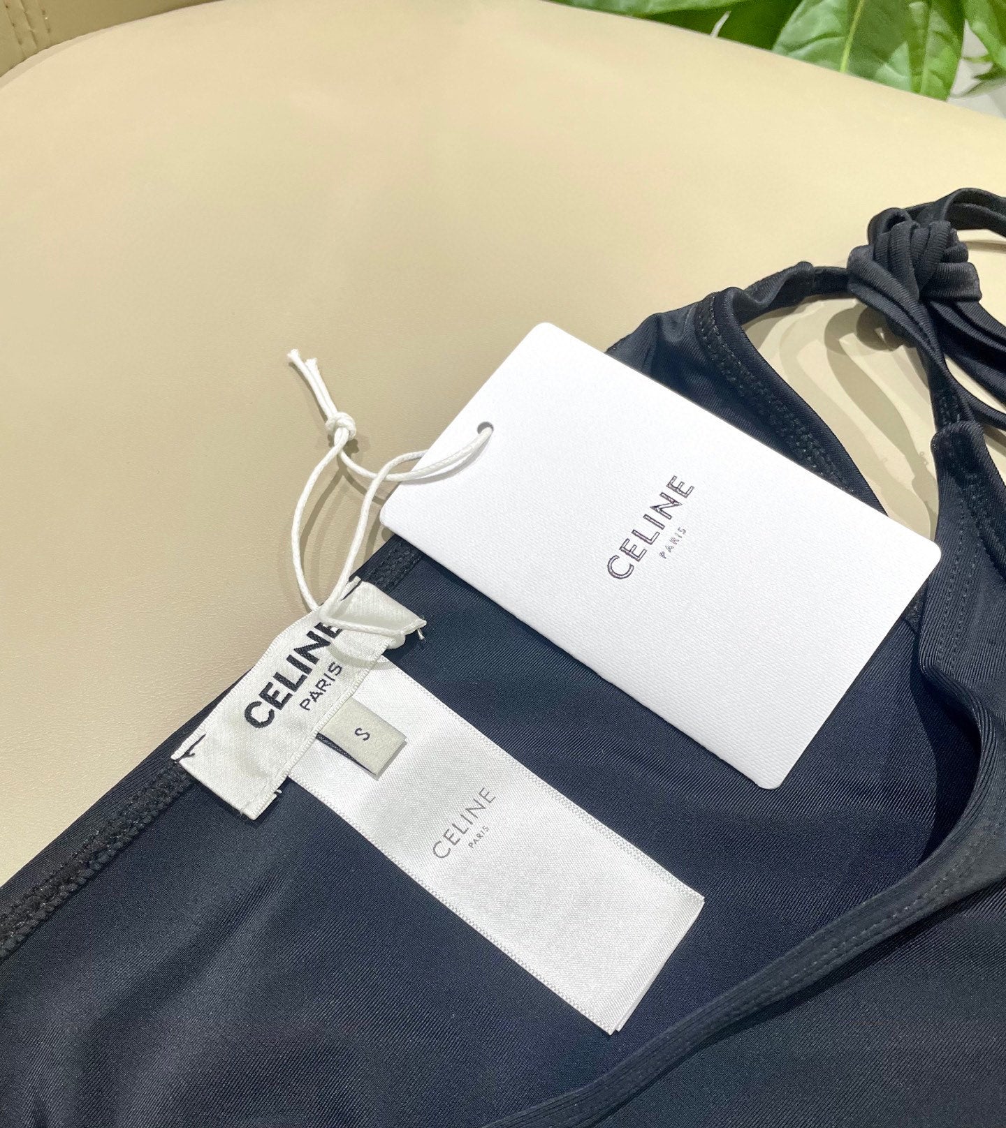 Celine's new two-piece swimsuit