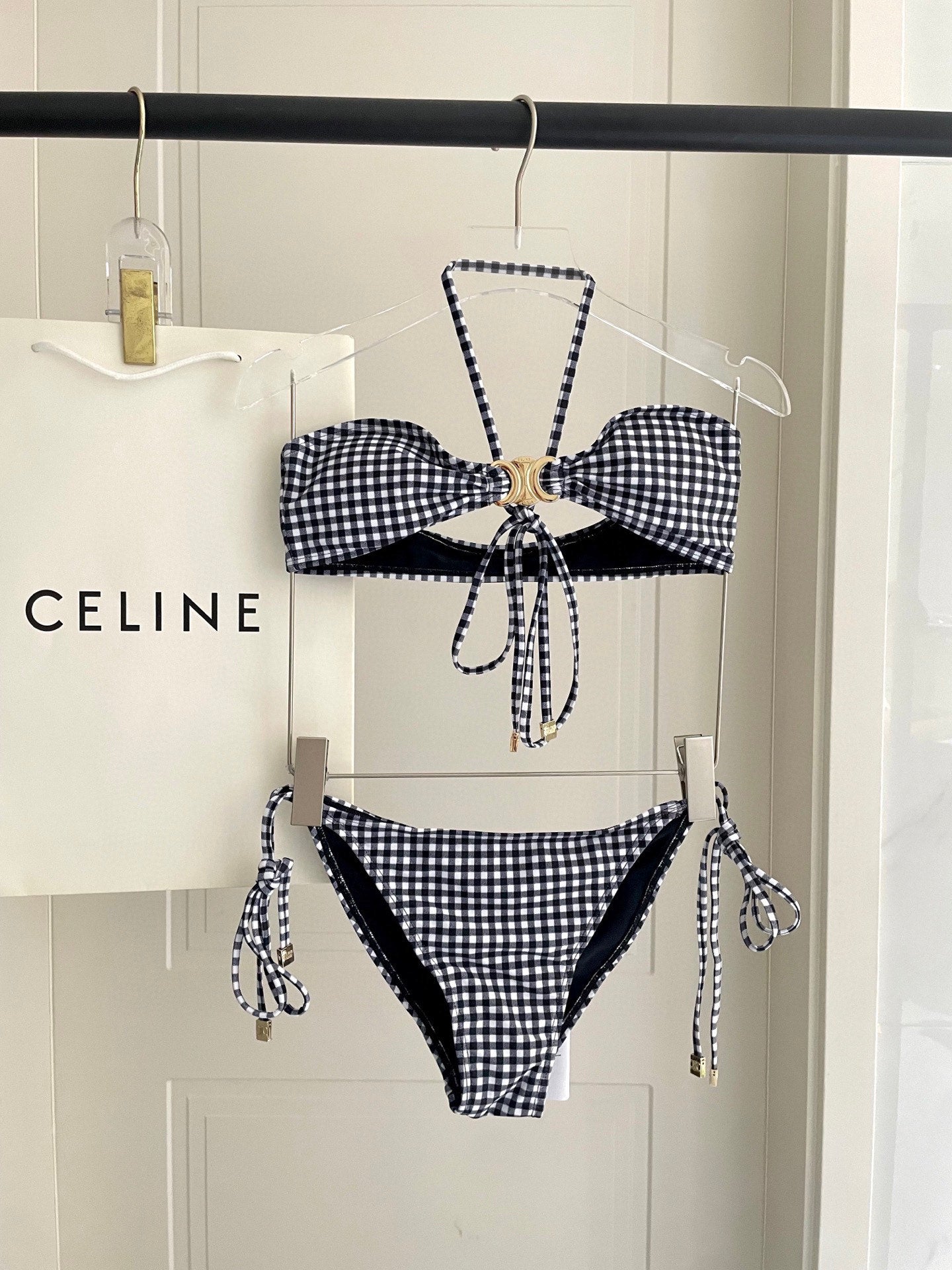 Celine's new two-piece swimsuit