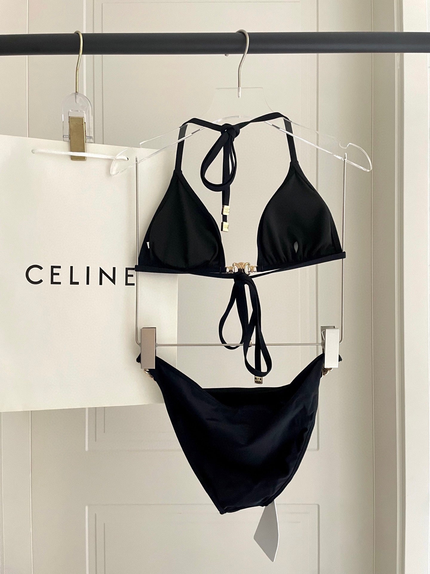 Celine's new two-piece swimsuit