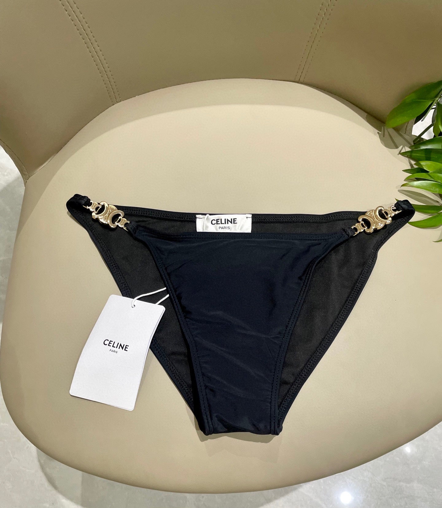 Celine's new two-piece swimsuit