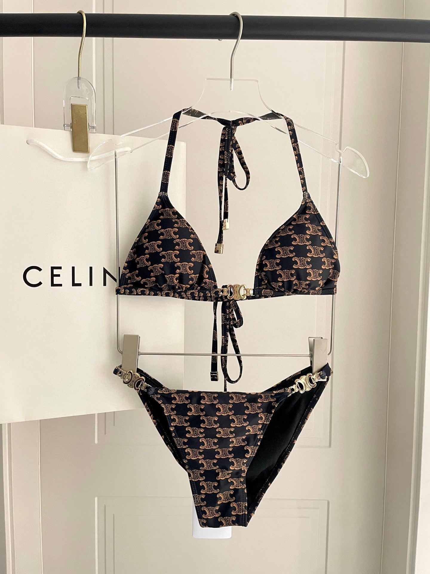 Celine's new two-piece swimsuit