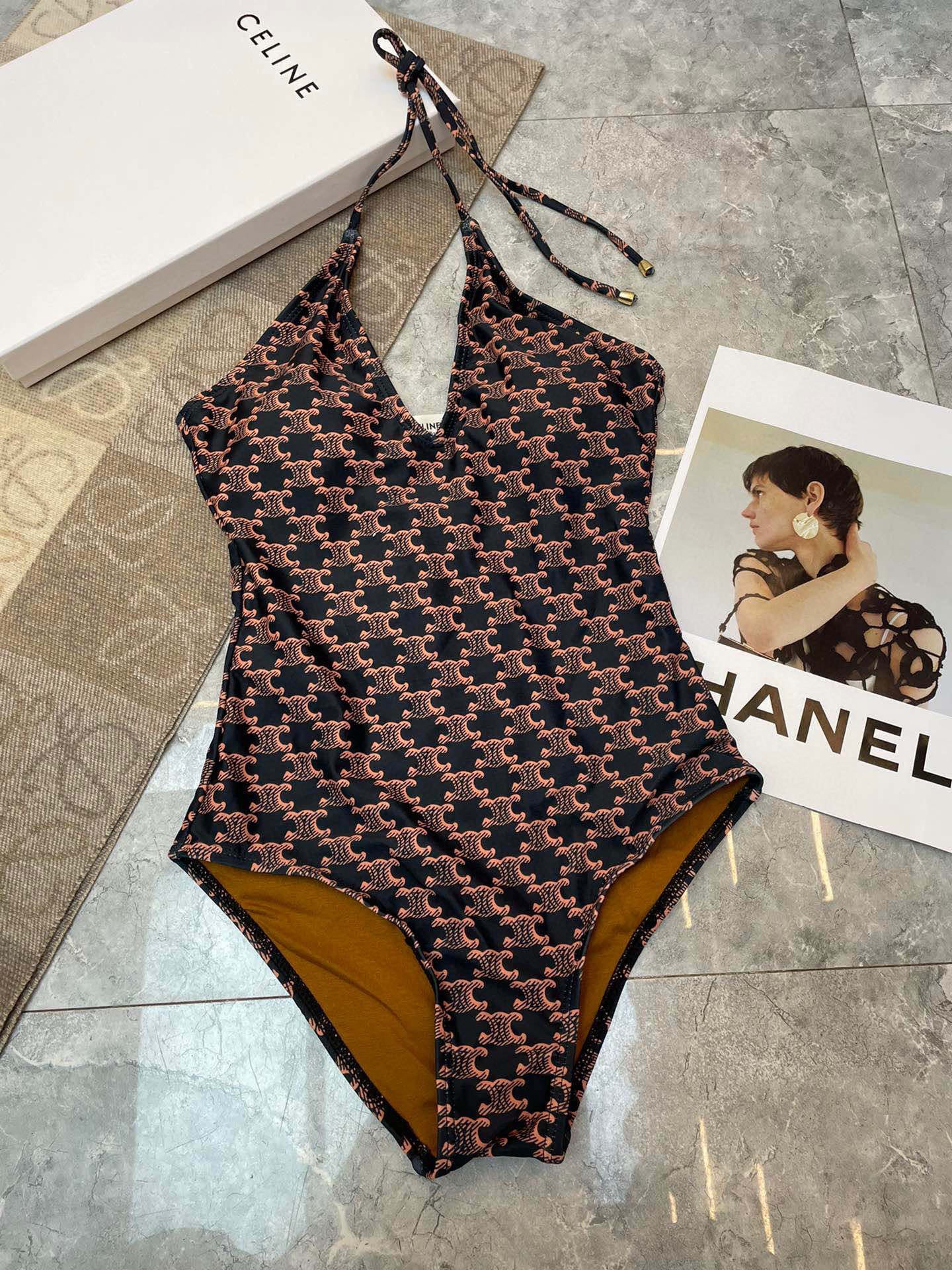 Elegant and sexy one-piece swimsuit