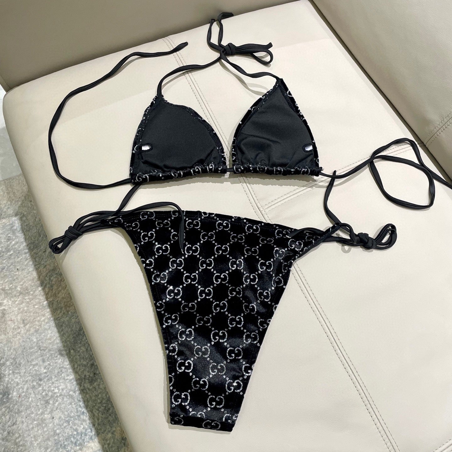 Velvet split bikini