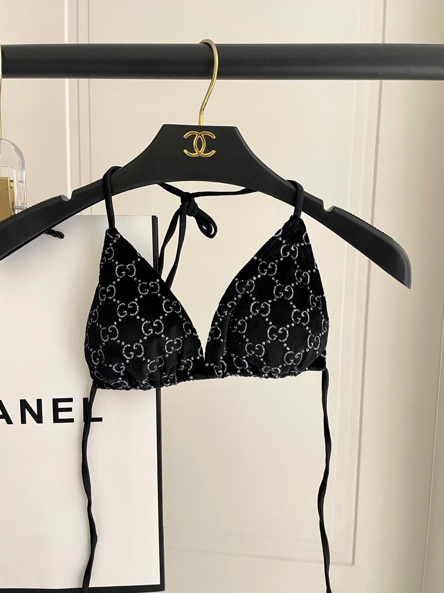 Velvet split bikini