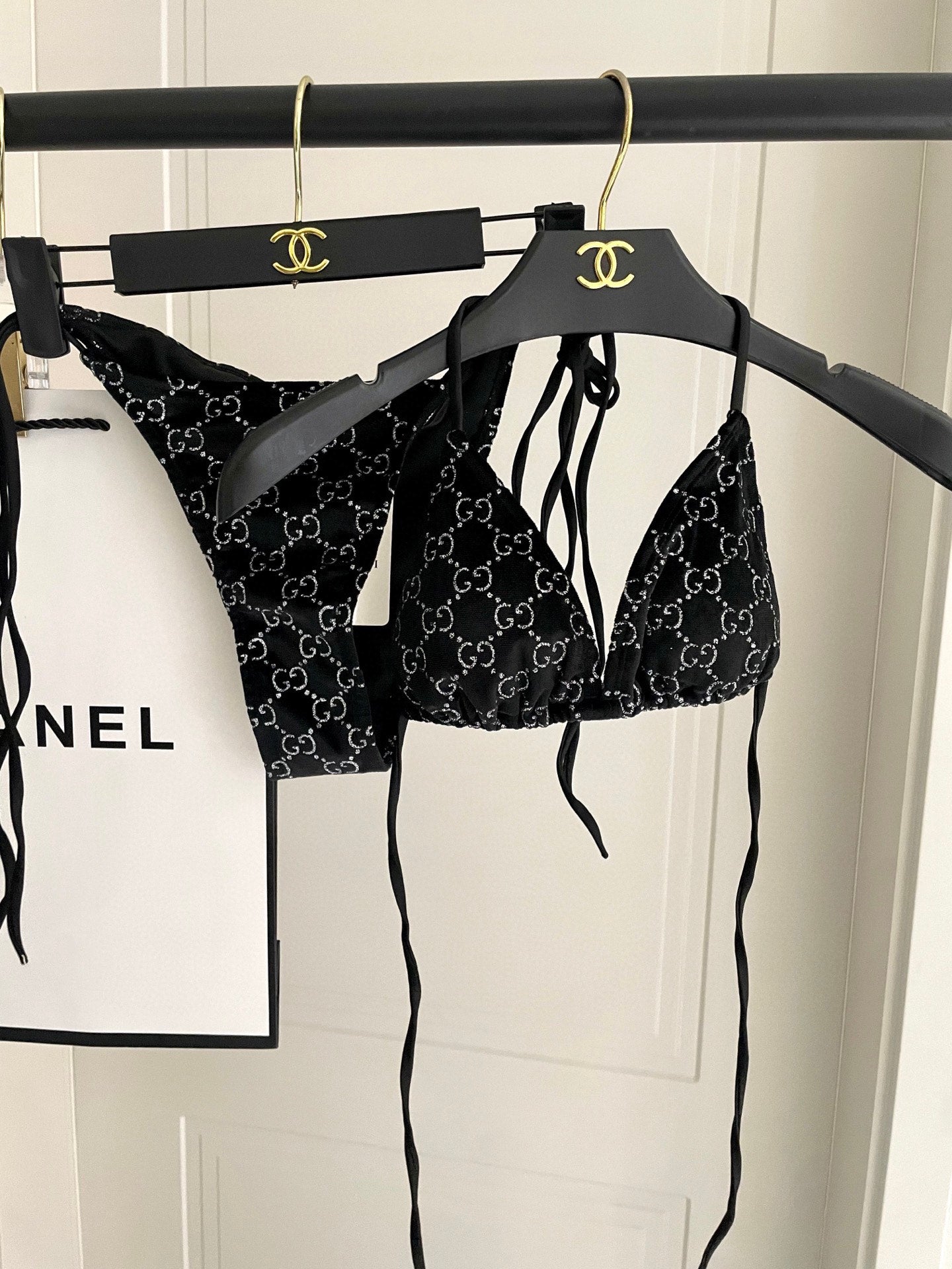 Velvet split bikini