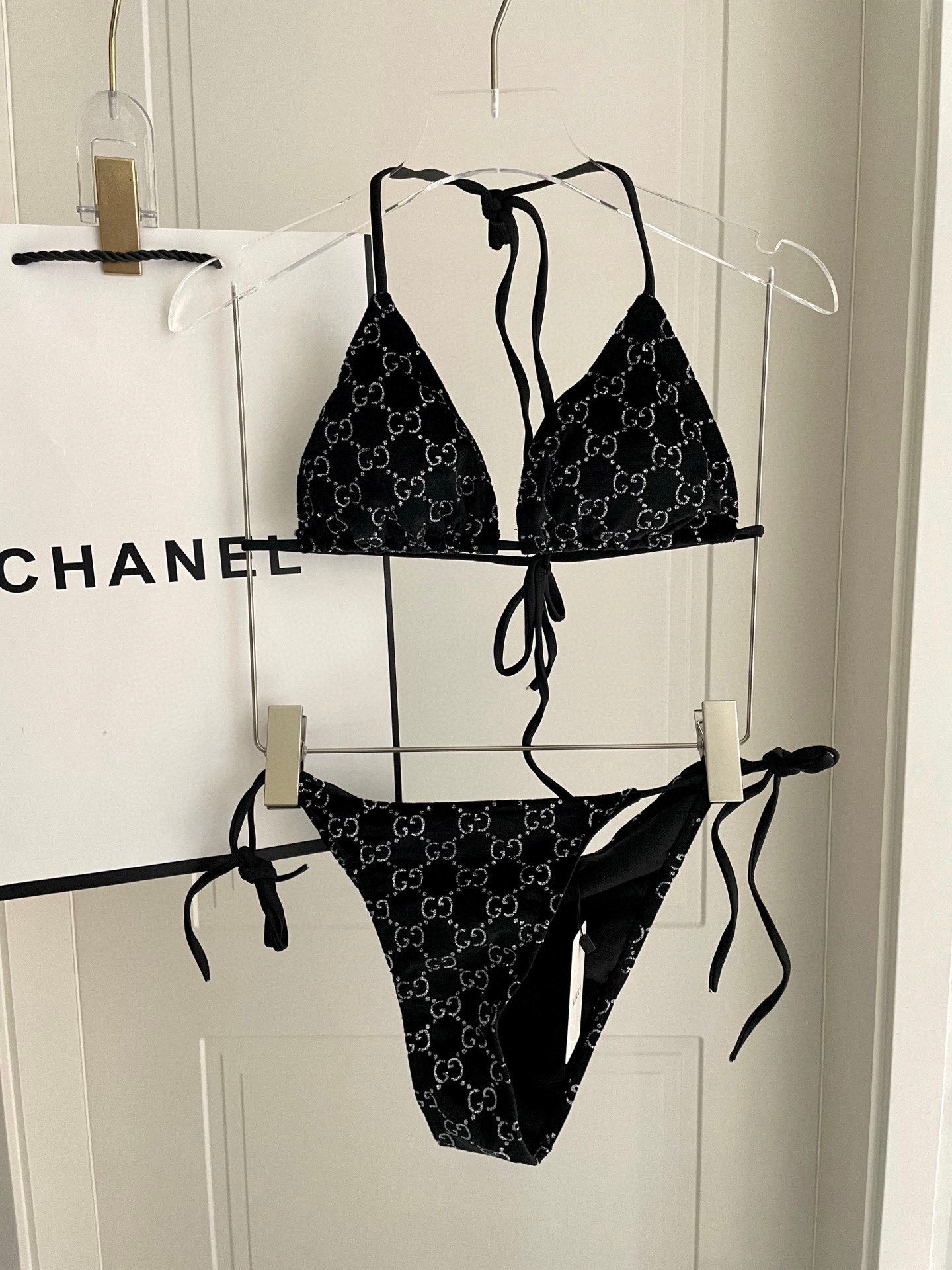 Velvet split bikini