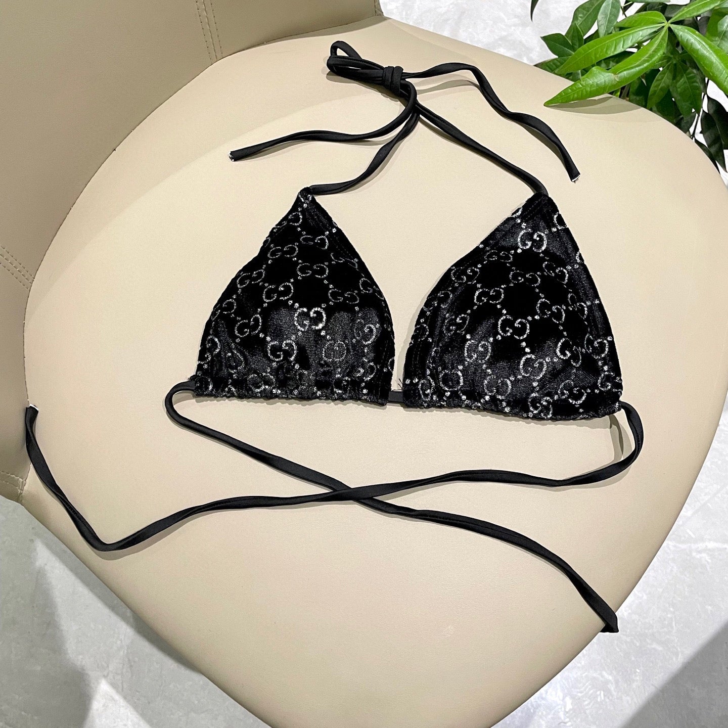 Velvet split bikini