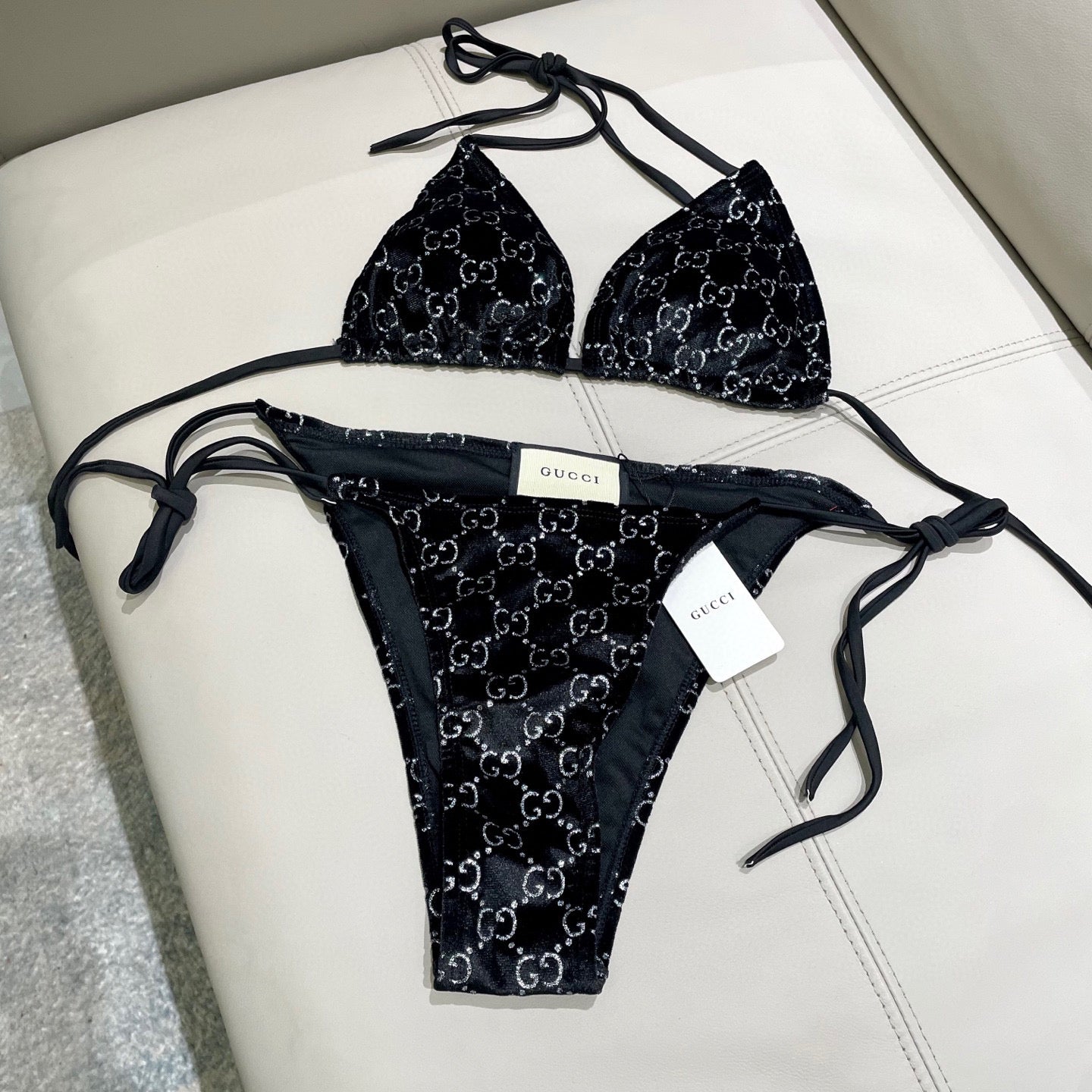 Velvet split bikini