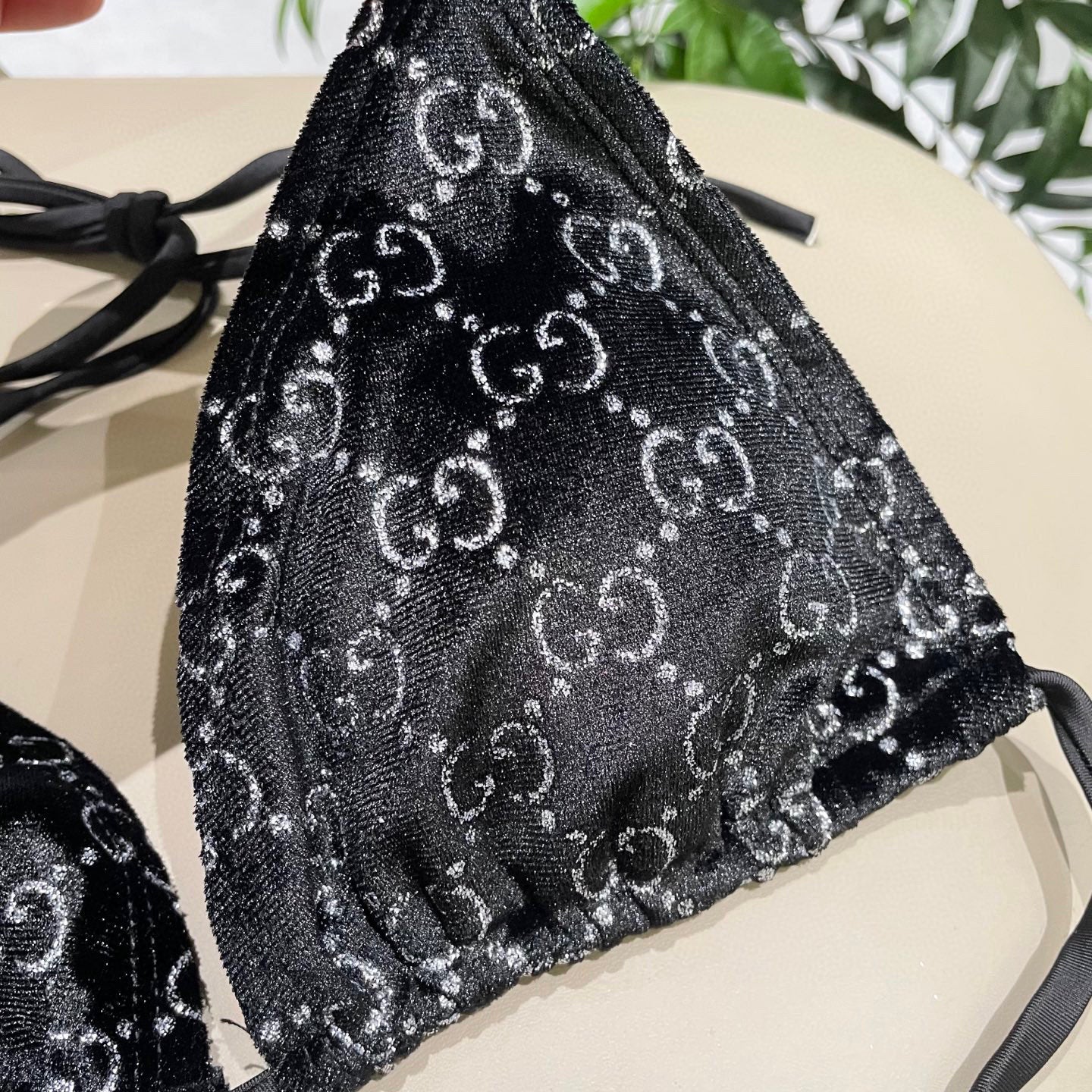 Velvet split bikini