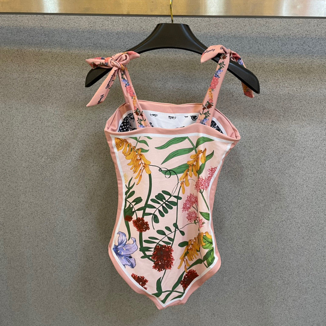 New double-sided printed swimsuit