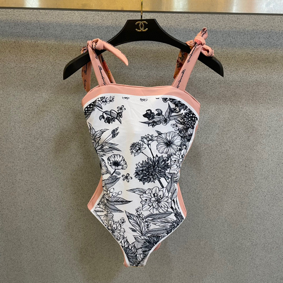 New double-sided printed swimsuit