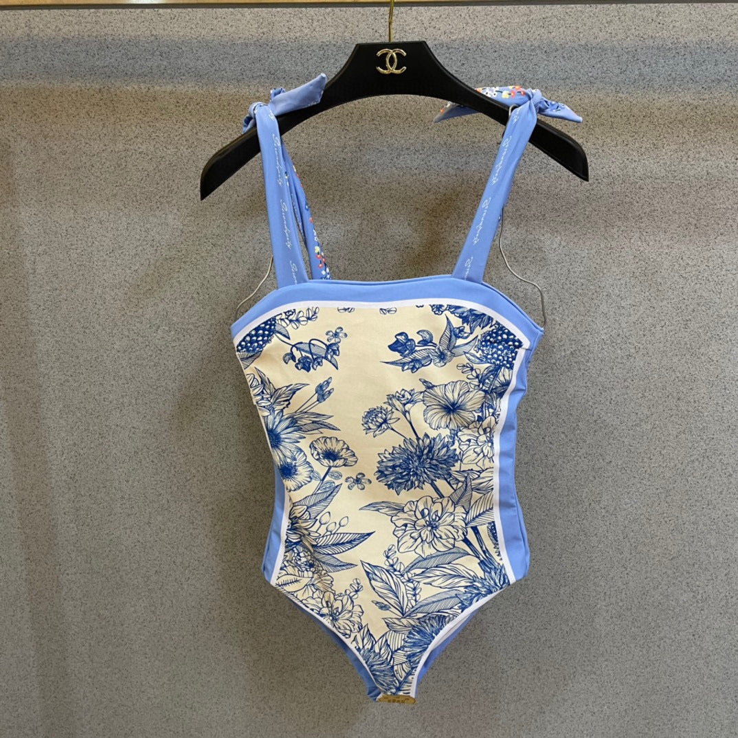 New double-sided printed swimsuit
