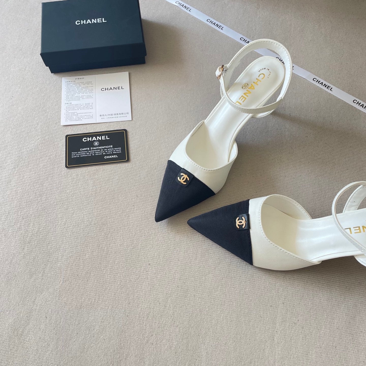 Pointed-toe, color-blocked high-heeled sandals