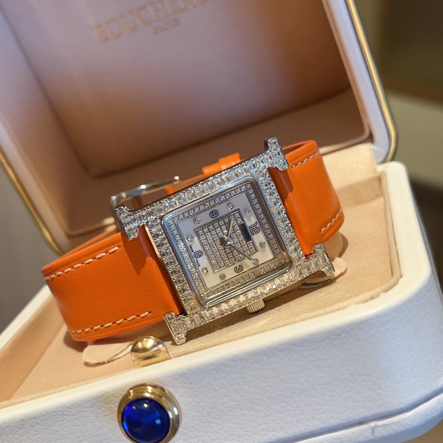 Hermès diamond watch