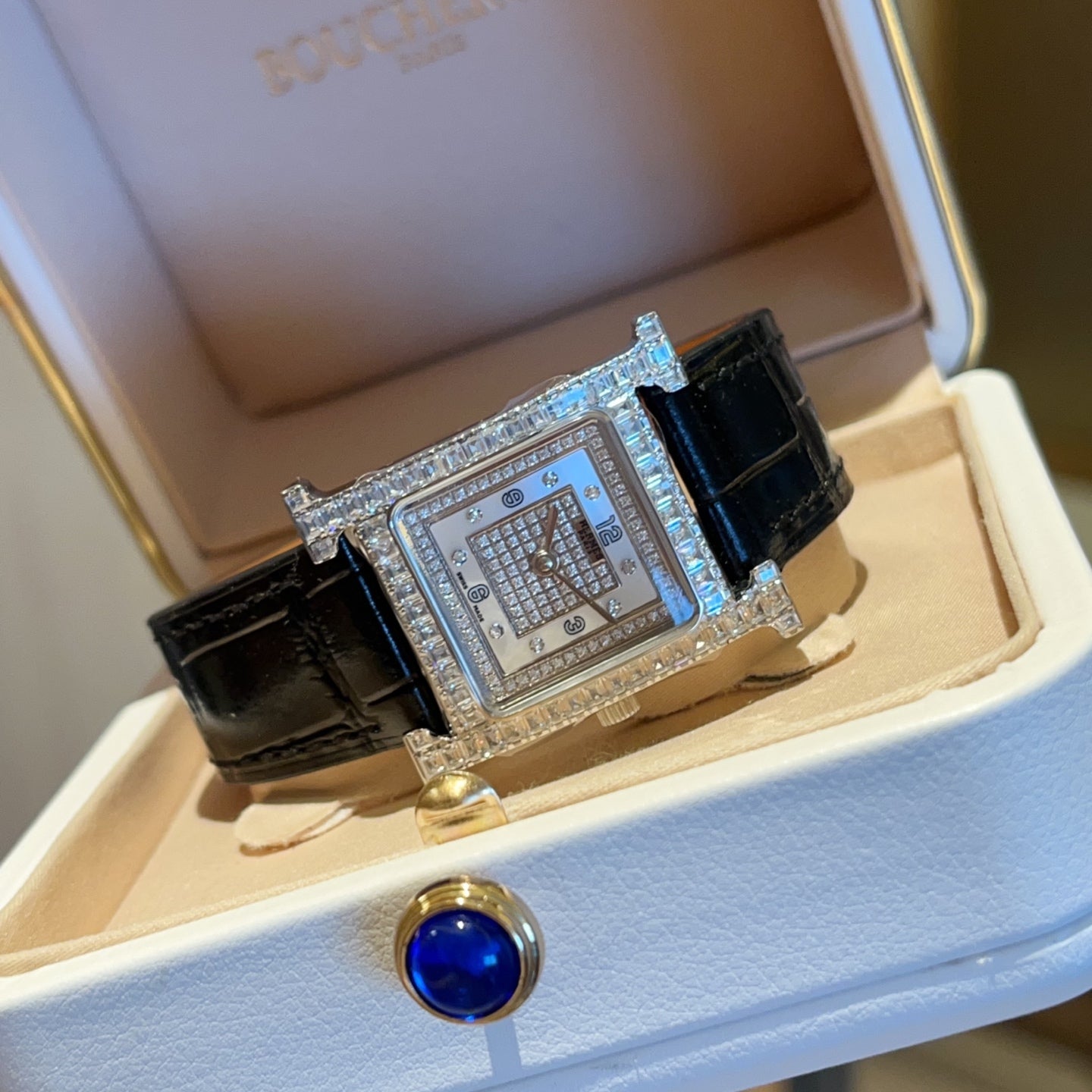 Hermès diamond watch