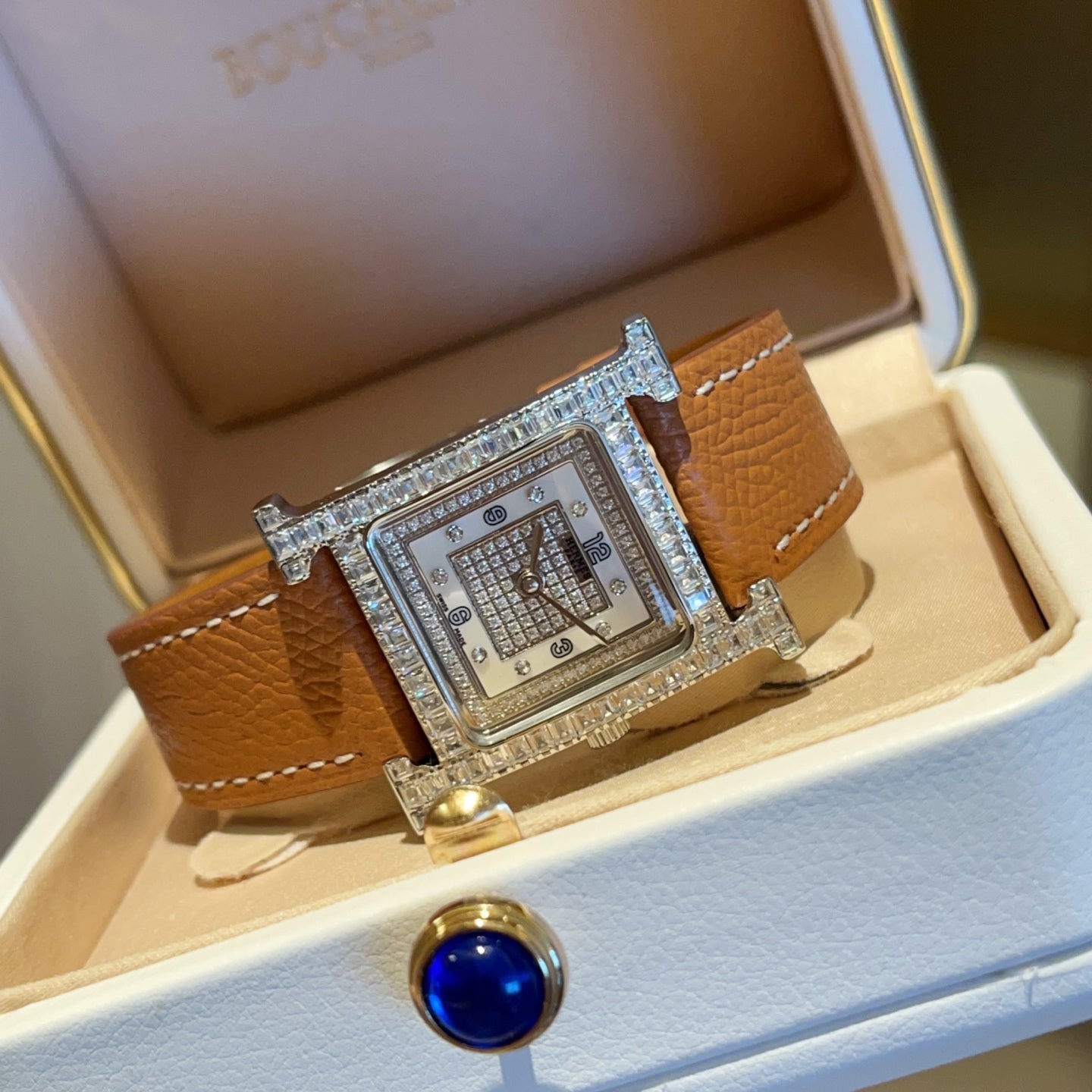 Hermès diamond watch