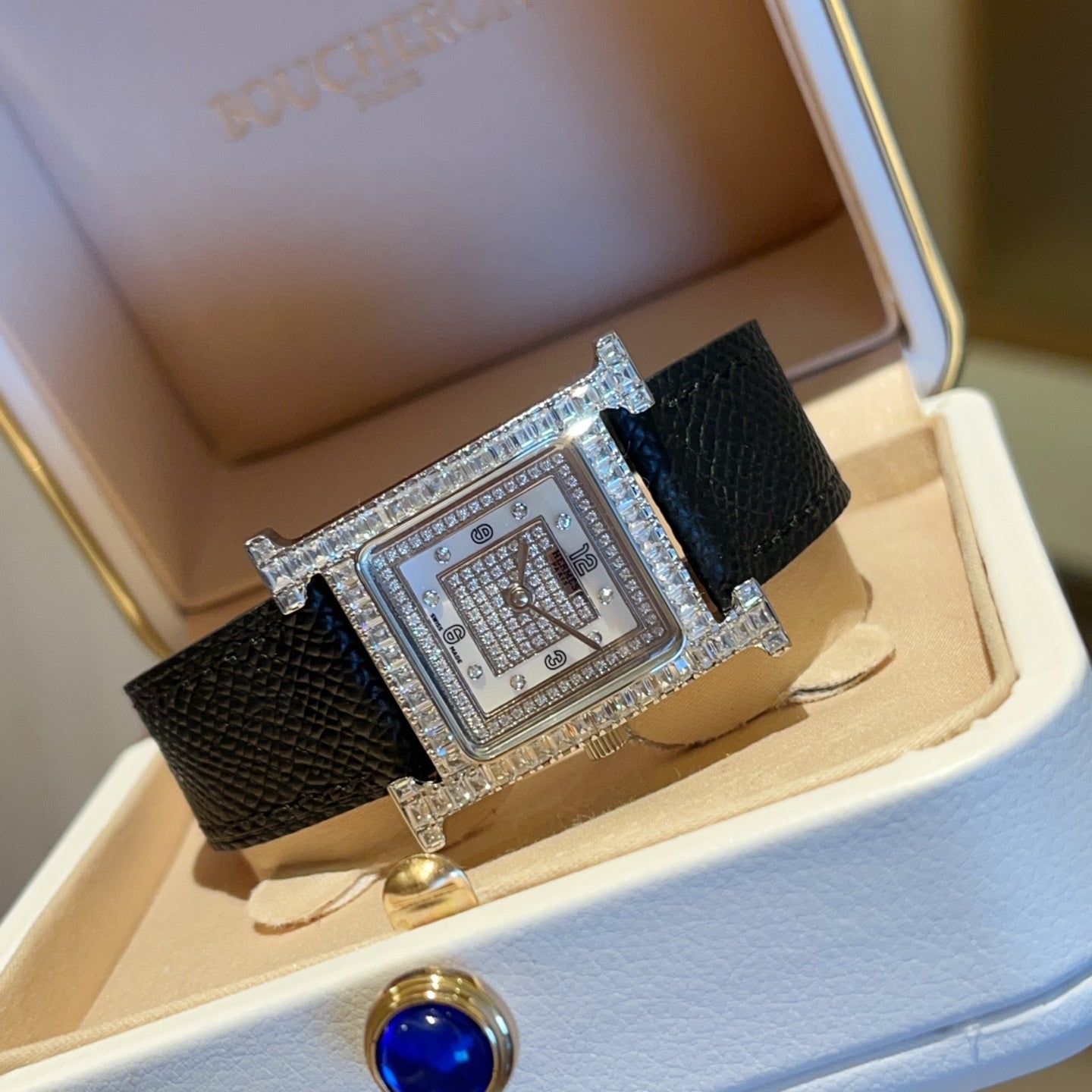Hermès diamond watch