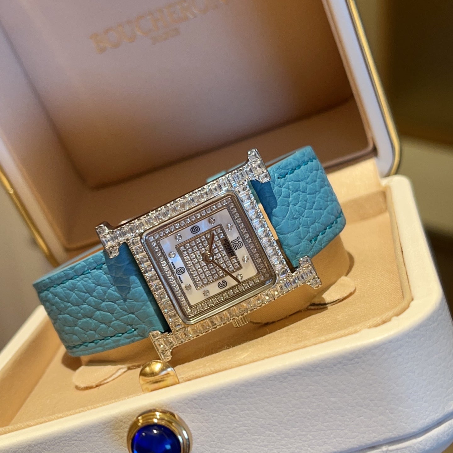 Hermès diamond watch