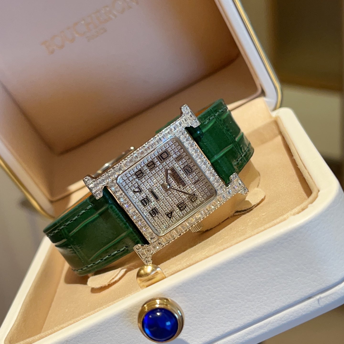 Hermès diamond watch