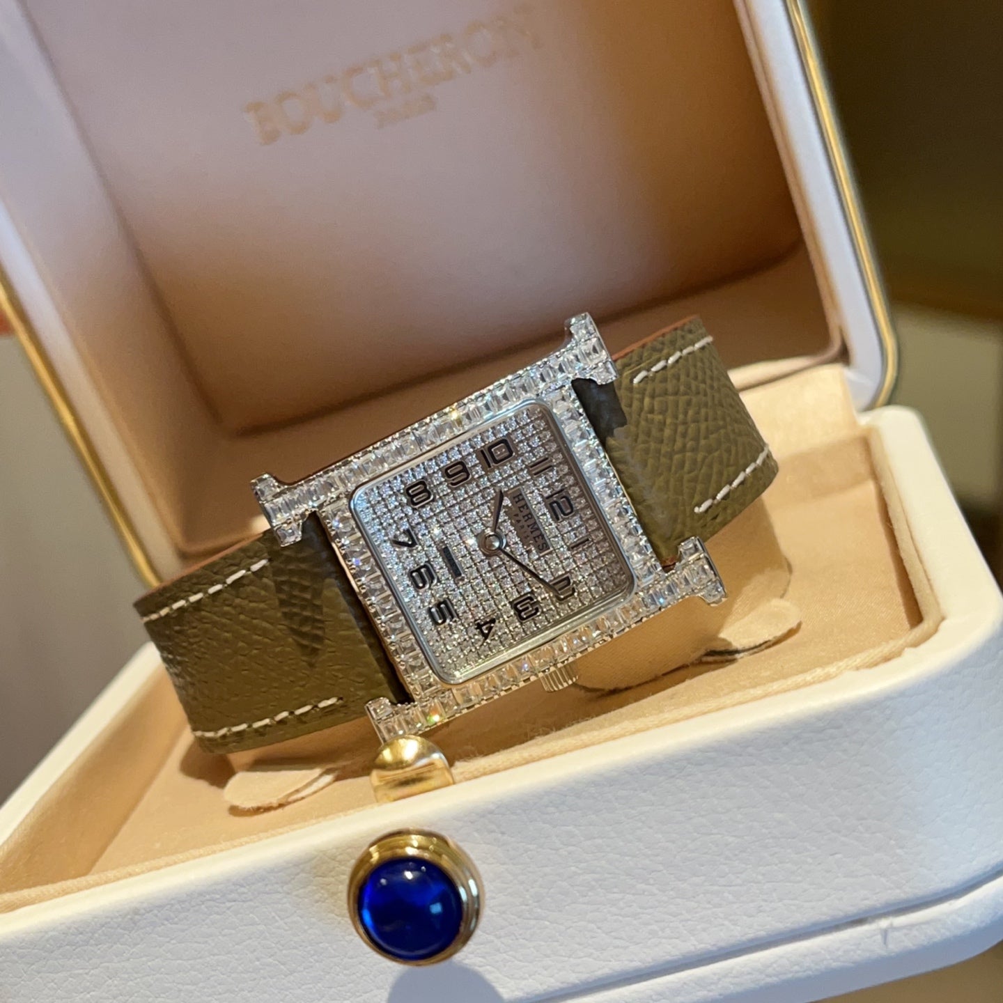 Hermès diamond watch