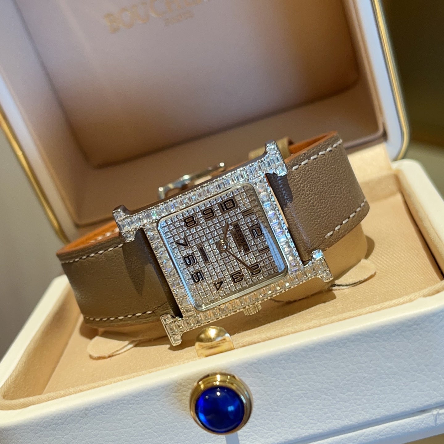 Hermès diamond watch