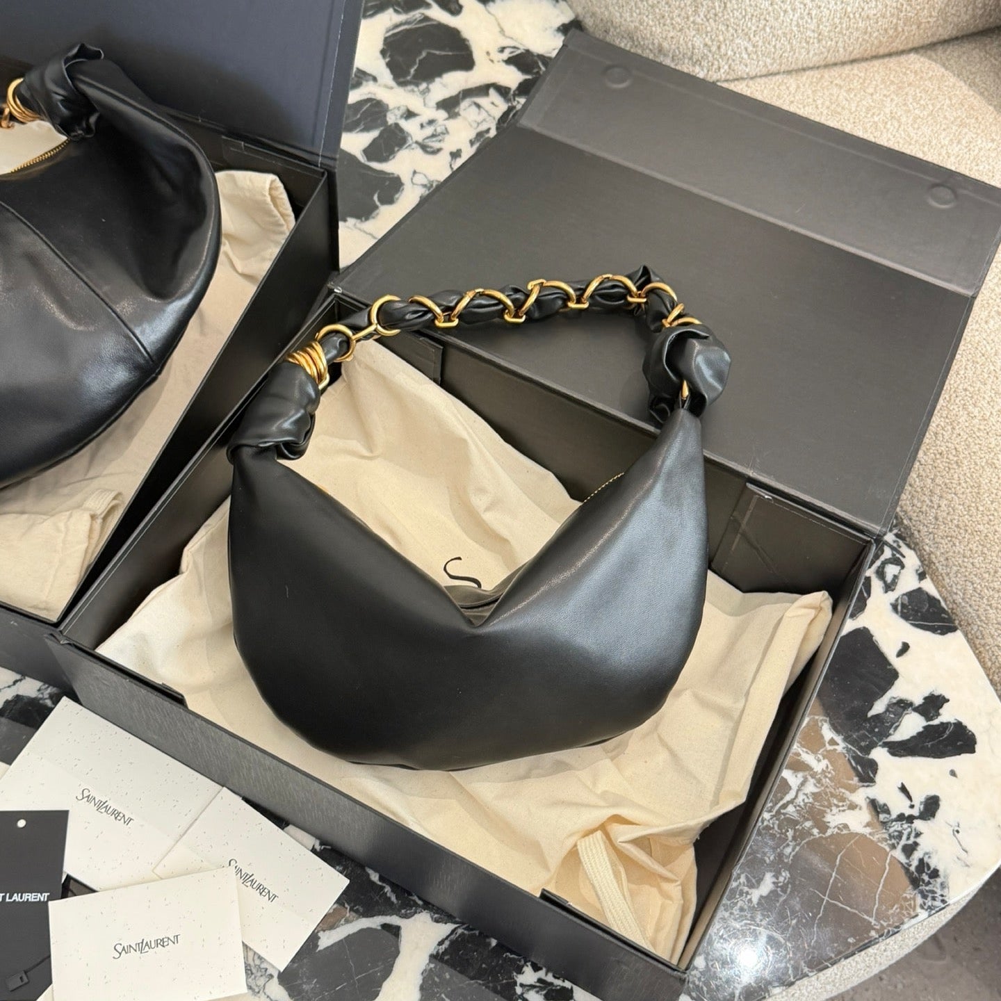 Exquisite vintage crescent bag