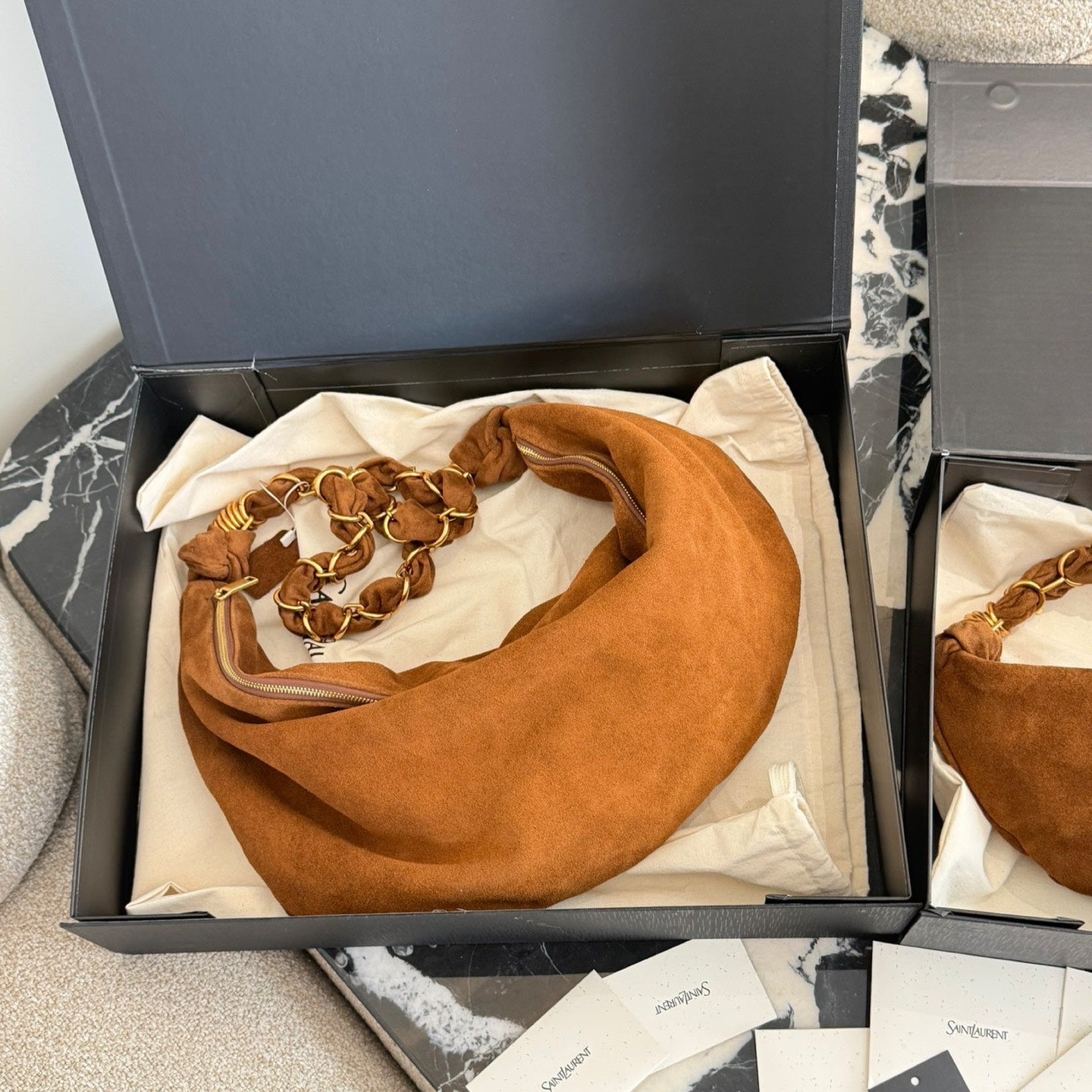 Exquisite vintage crescent bag