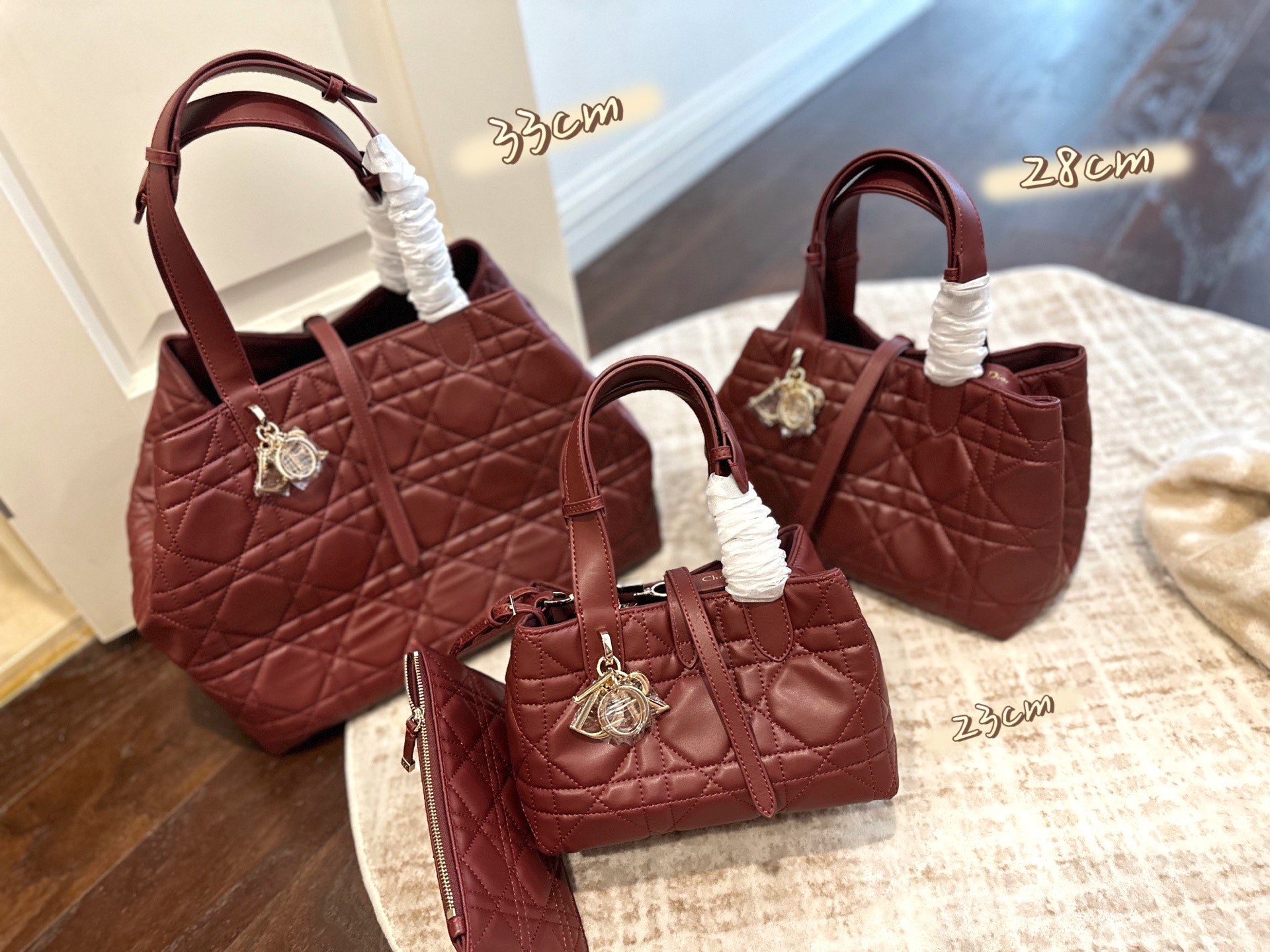 New classic woven leather handbag