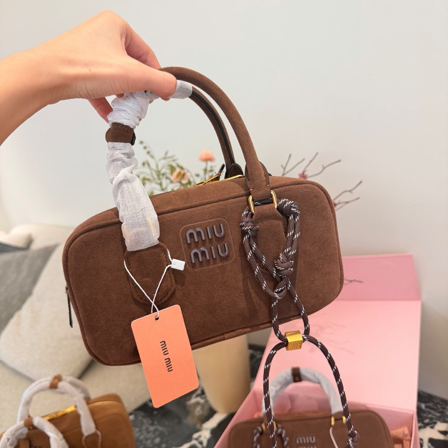 Miu Miu Arcadie Matelasse Bowling Bag