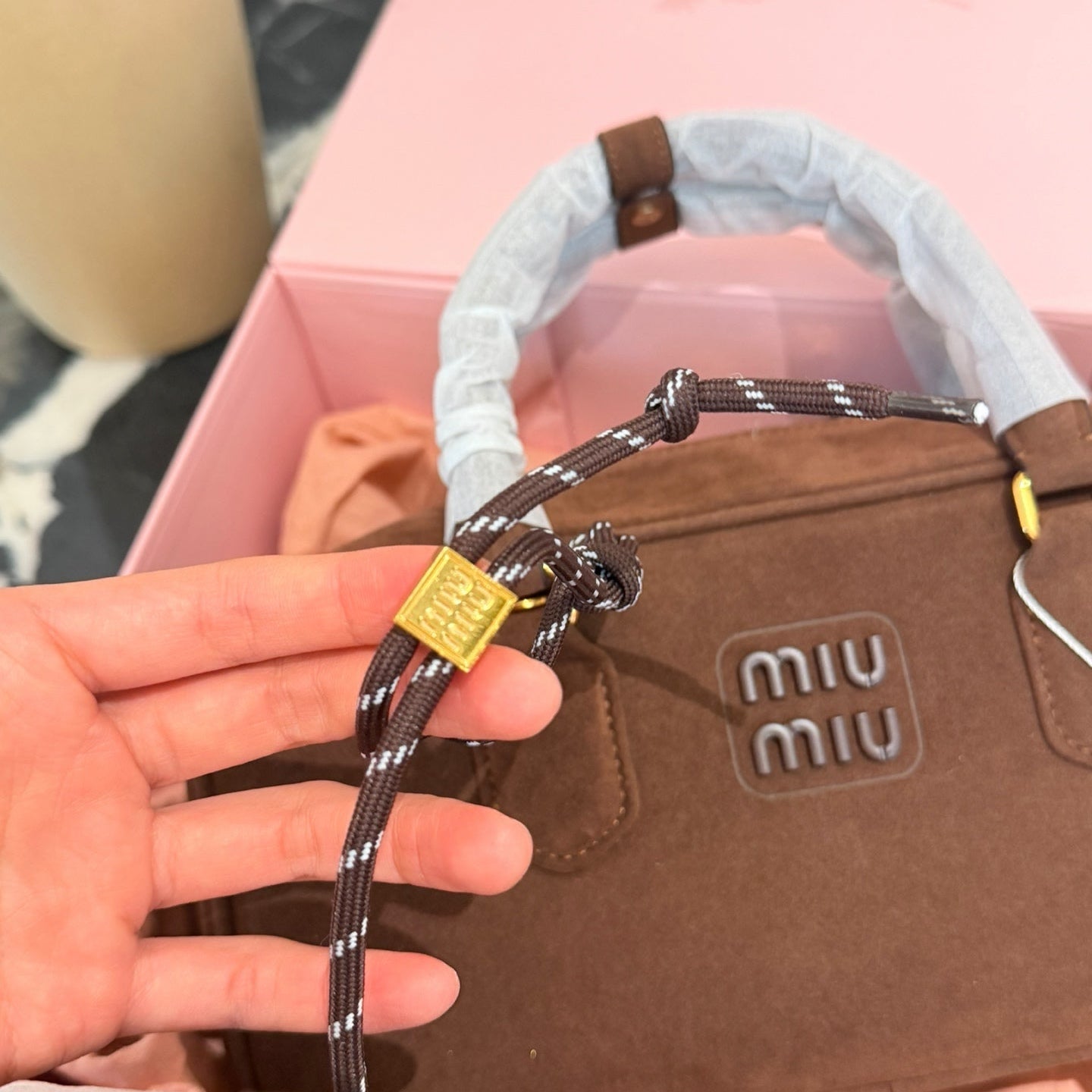 Miu Miu Arcadie Matelasse Bowling Bag