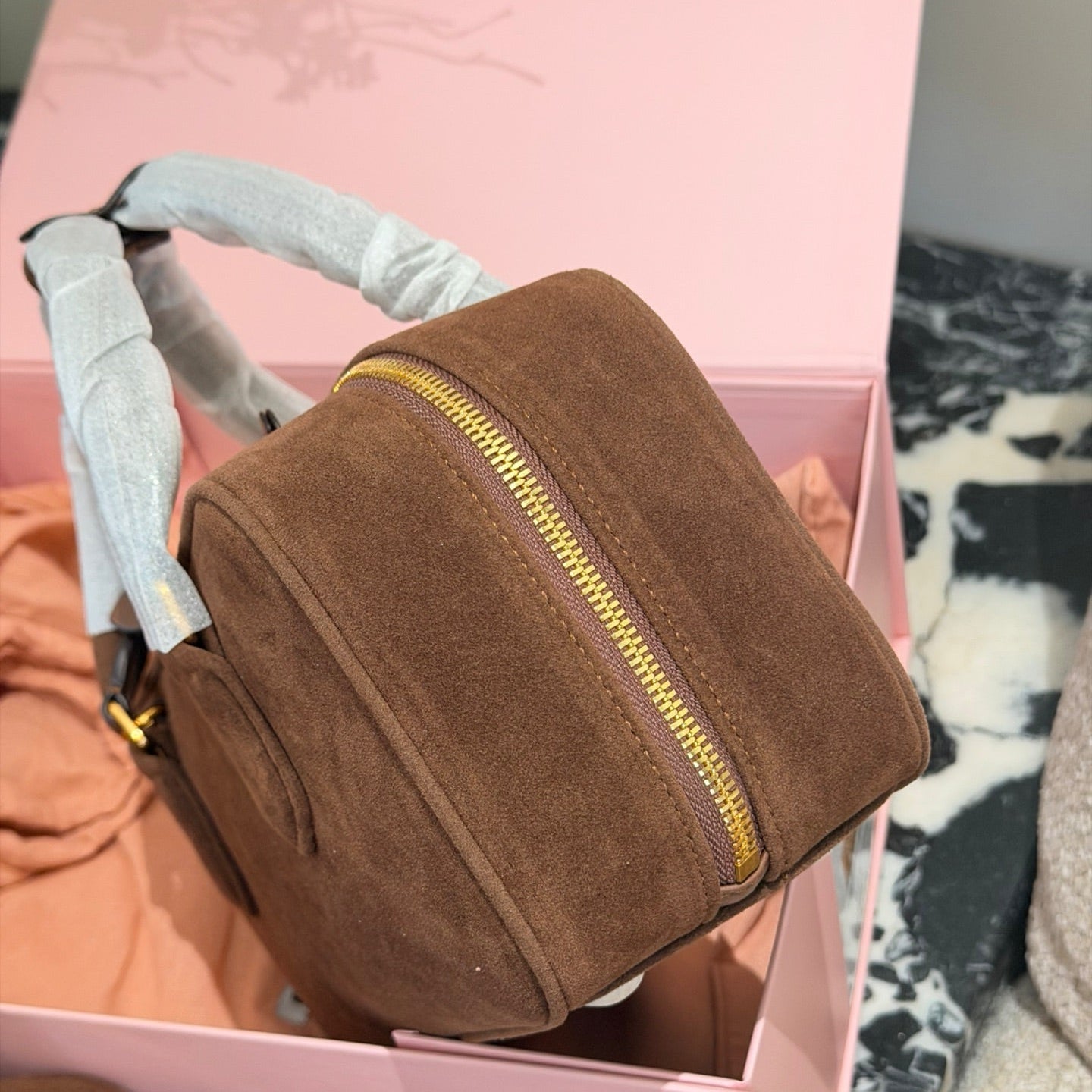 Miu Miu Arcadie Matelasse Bowling Bag