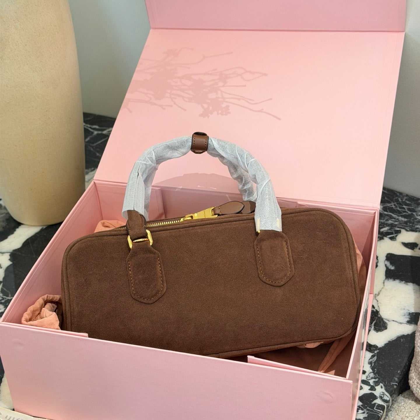 Miu Miu Arcadie Matelasse Bowling Bag