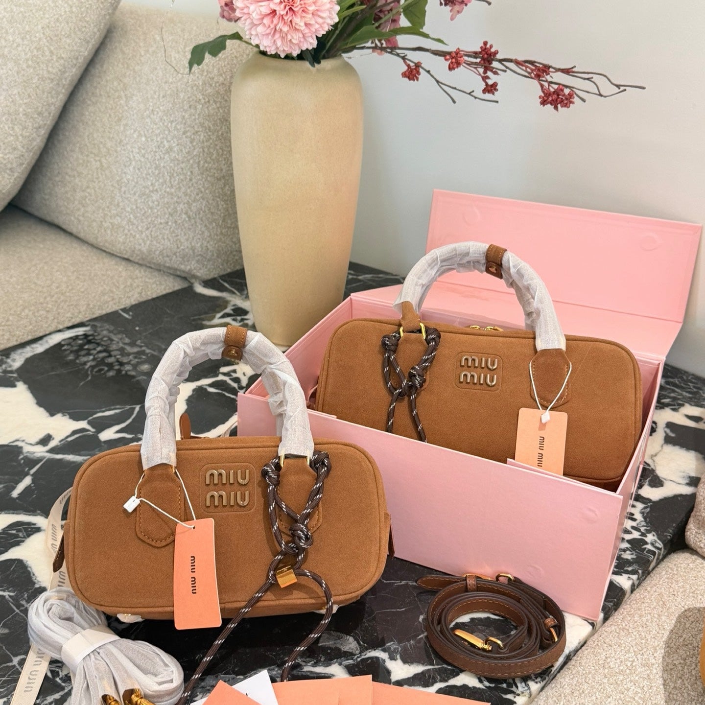 Miu Miu Arcadie Matelasse Bowling Bag