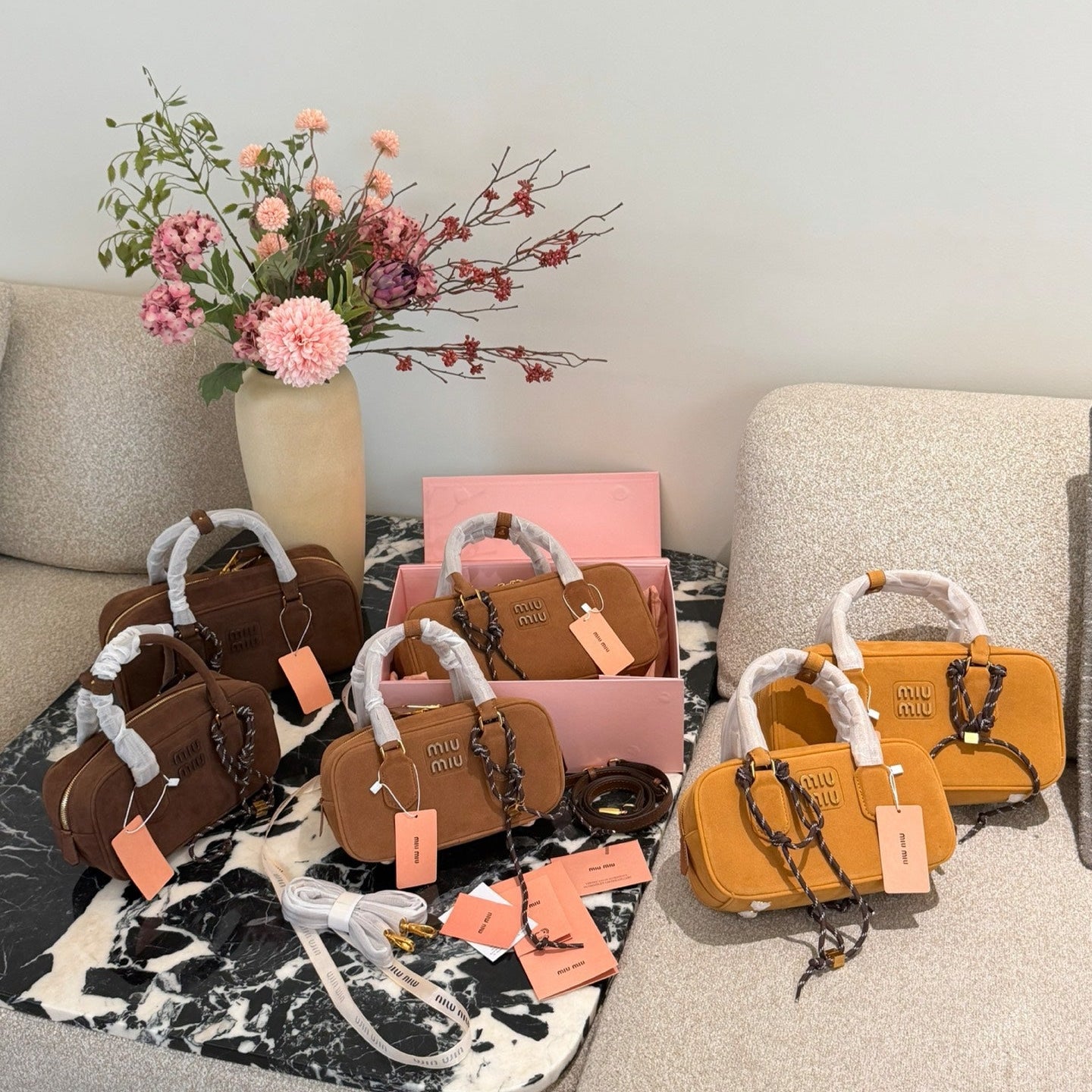 Miu Miu Arcadie Matelasse Bowling Bag
