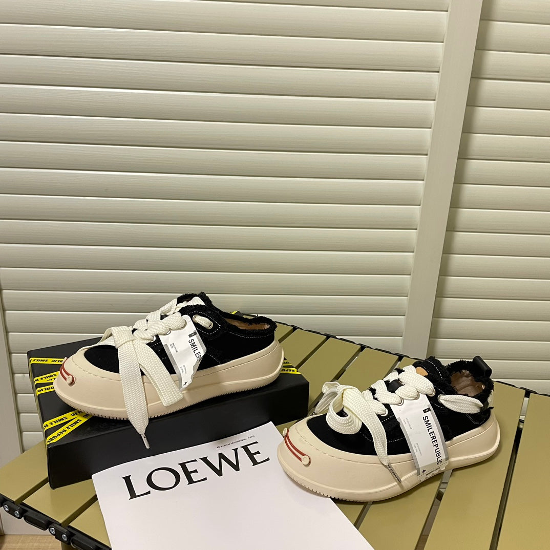New couple's style platform canvas shoes