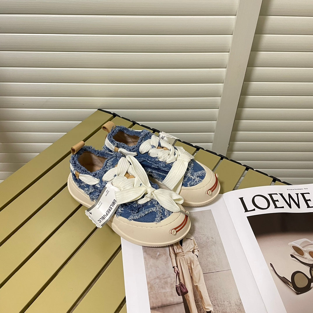 New couple's style platform canvas shoes