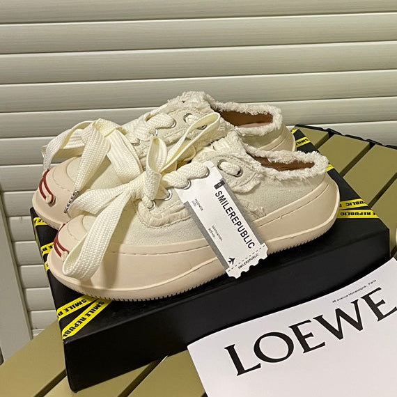 New couple's style platform canvas shoes