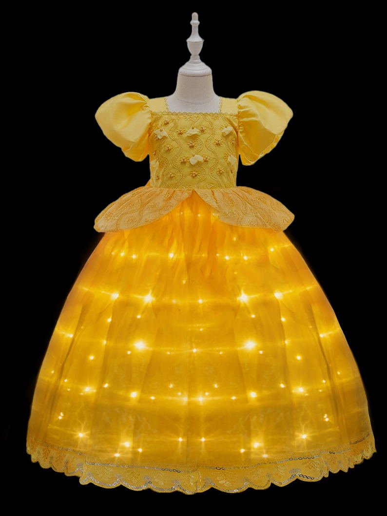 LED Girl Princess Costume Dress