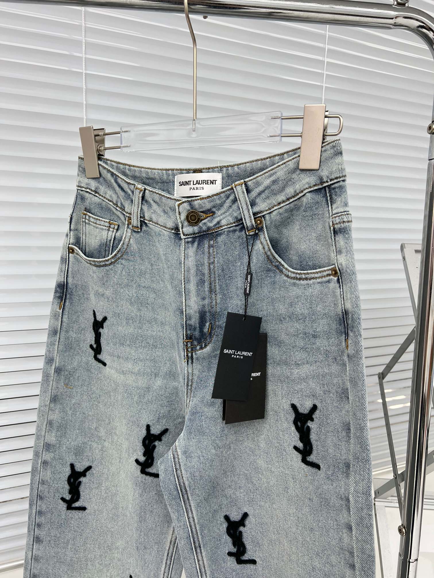 Y 23 New Terry Velour 3D Letter Trousers