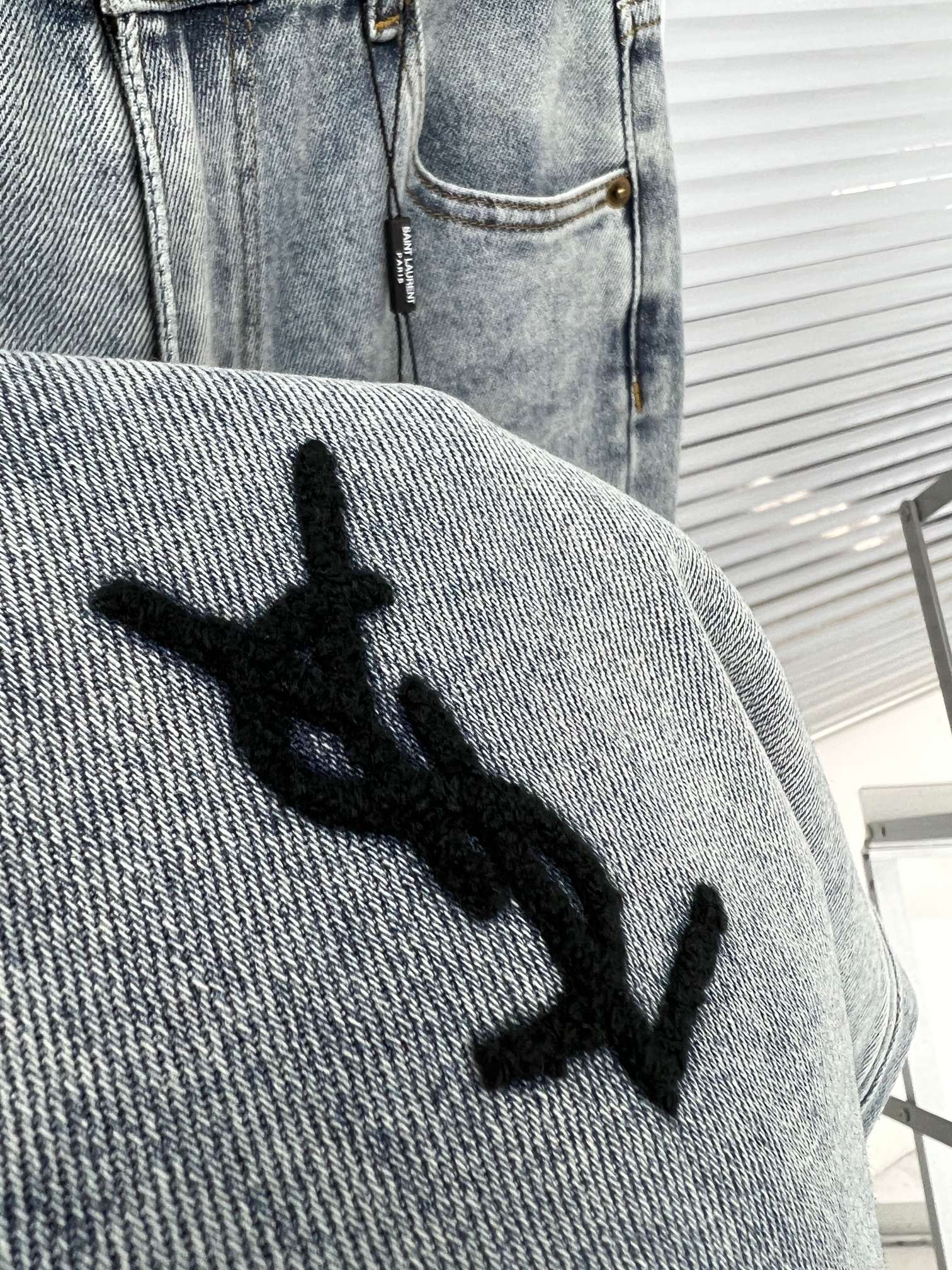 Y 23 New Terry Velour 3D Letter Trousers